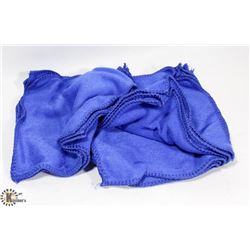 PACK OF 10 NEW BLUE MICROFIBER RAGS