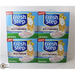 80 LBS OF FRESH STEP KITTY LITTER (4 BOXES)