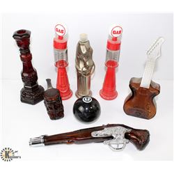 BOX W/ VINTAGE AVON NOVELTY PERFUME BOTTLES