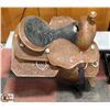 Image 1 : LEATHER CARVED DESIGN HORSE SADDLE