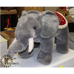 LARGE PLUSH RIDE'M ELEPHANT - STURDY,