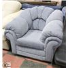 Image 1 : BLUE FABRIC SOFA CHAIR. FURNITURE