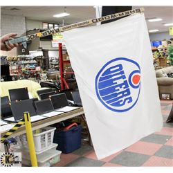 HOCKEY STICK OILERS FLAG