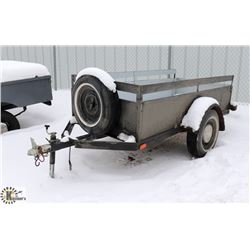 1980 UBUILT 4X8 SINGLE AXLE UTILITY TRAILER