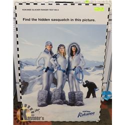 VINTAGE 1990'S X-LARGE ORIGINAL DISPLAY KOKANEE