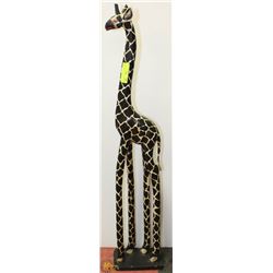 WOOD SAFARI GIRAFFE - 40 INCHES TALL -