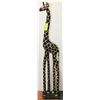 Image 1 : WOOD SAFARI GIRAFFE - 40 INCHES TALL -