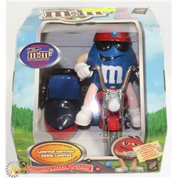 M&M MOTORCYCLE CANDY DISPENSER.