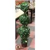 Image 1 : 3FT SILK TREE WITH DECORATIVE PLANTER POT.