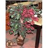 Image 1 : 3FT SILK TREE WITH DECORATIVE PLANTER POT.