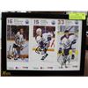 Image 1 : COLLECTION OF 3 SIGNED & FRAMED  EDMONTON OILERS