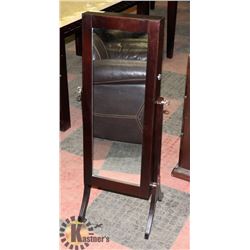 STAND UP JEWELLERY BOX WITH MIRROR - NEW WITH KEYS