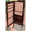 Image 2 : STAND UP JEWELLERY BOX WITH MIRROR - NEW WITH KEYS