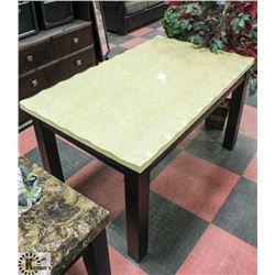 STONE TOP KITCHEN TABLE, 32"X51.5"X30".