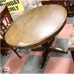 SOLID WOOD BUTTERFLY LEAF KITCHEN TABLE,