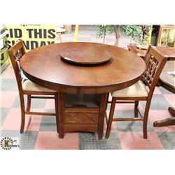 ROUND BAR HEIGHT KITCHEN TABLE (52"X36.5") WITH