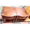 Image 1 : LOT OF 2 WOOD TONED END TABLES, (24"X27"X24").
