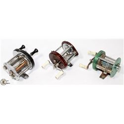 3 OLD FISHING REELS
