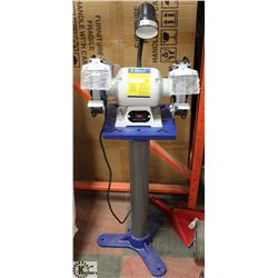 POWERFIST 3/4HP 8" BENCH GRINDER WITH LIGHT,