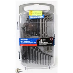 MASTERCRAFT 35PC HEX & TORX KEY SET.