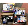 Image 1 : 2 BOXES OF ASSORTED OFFICE EQUIPMENT
