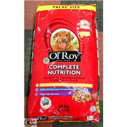 18KG BAG OF OL'ROY NUTRITION COMPLETE