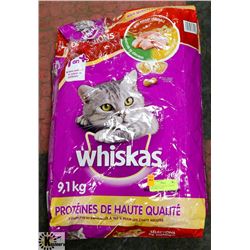 9.1KG BAG OF WHISKAS CHICKEN, VEGETABLE, GRAIN