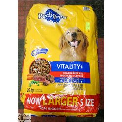 20KG BAG OF PEDIGREE HEARTY BEEF AND VEGETABLE