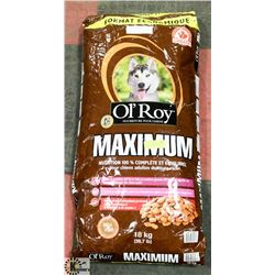 18KG BAG OF OL'ROY MAXIMUM DOG FOOD