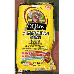 20KG BAG OF OL'ROY CHICKEN AND VEGETABLE DOG FOOD