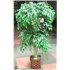 Image 1 : 3FT SILK TREE WITH DECORATIVE PLANTER BIN.