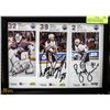 Image 1 : COLLECTION OF 3 SIGNED & FRAMED  EDMONTON OILERS