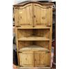 Image 1 : LARGE SOLID WOOD CORNER UNIT - RUSTIC