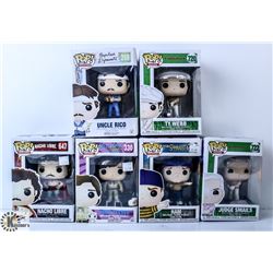 LOT OF 6 ASSORTED FUNKO POP VINYL FIGURES.