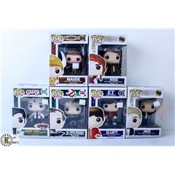 LOT OF 6 ASSORTED FUNKO POP VINYL FIGURES.