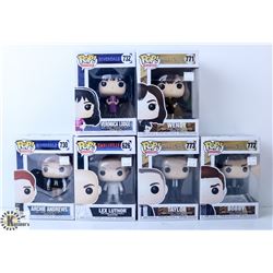 LOT OF 6 ASSORTED FUNKO POP VINYL FIGURES.