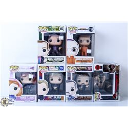 LOT OF 6 ASSORTED FUNKO POP VINYL FIGURES.