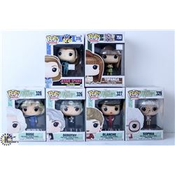 LOT OF 6 ASSORTED FUNKO POP VINYL FIGURES.