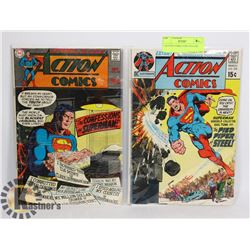 2 ACTION COMICS #380 AND #398