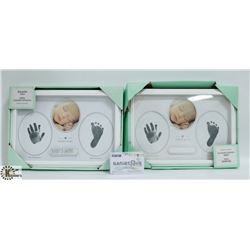 BABIES FIRST PRINTS FRAMES SET OF 2
