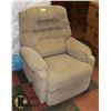 Image 1 : TAN RECLINER CHAIR.