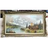Image 1 : LARGE ORNATE FRAMED OIL ON CANVAS