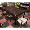 Image 2 : DINING TABLE (40"X80"X30") WITH 6 CHAIRS