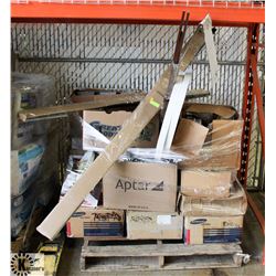 PALLET OF ELECTRICAL AND CONSTRUCTION MATERIALS