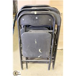 UNCLAIMED LOT OF 5 FOLDING CHAIRS