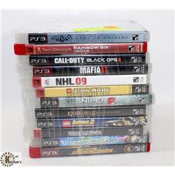 BUNDLE OF 12 PLAYSTATION 3 GAMES INCL.