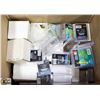 Image 1 : LARGE BOX OF CARD SUPPLIES & STORAGE BOXES