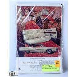 60+ CAR ADS FROM 1930 TO 1980.
