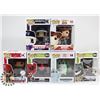 Image 1 : LOT OF 6 ASSORTED FUNKO POP VINYL FIGURES.