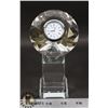 Image 1 : CRYSTAL DIAMOND SHAPED DESK CLOCK WITH CRYSTAL